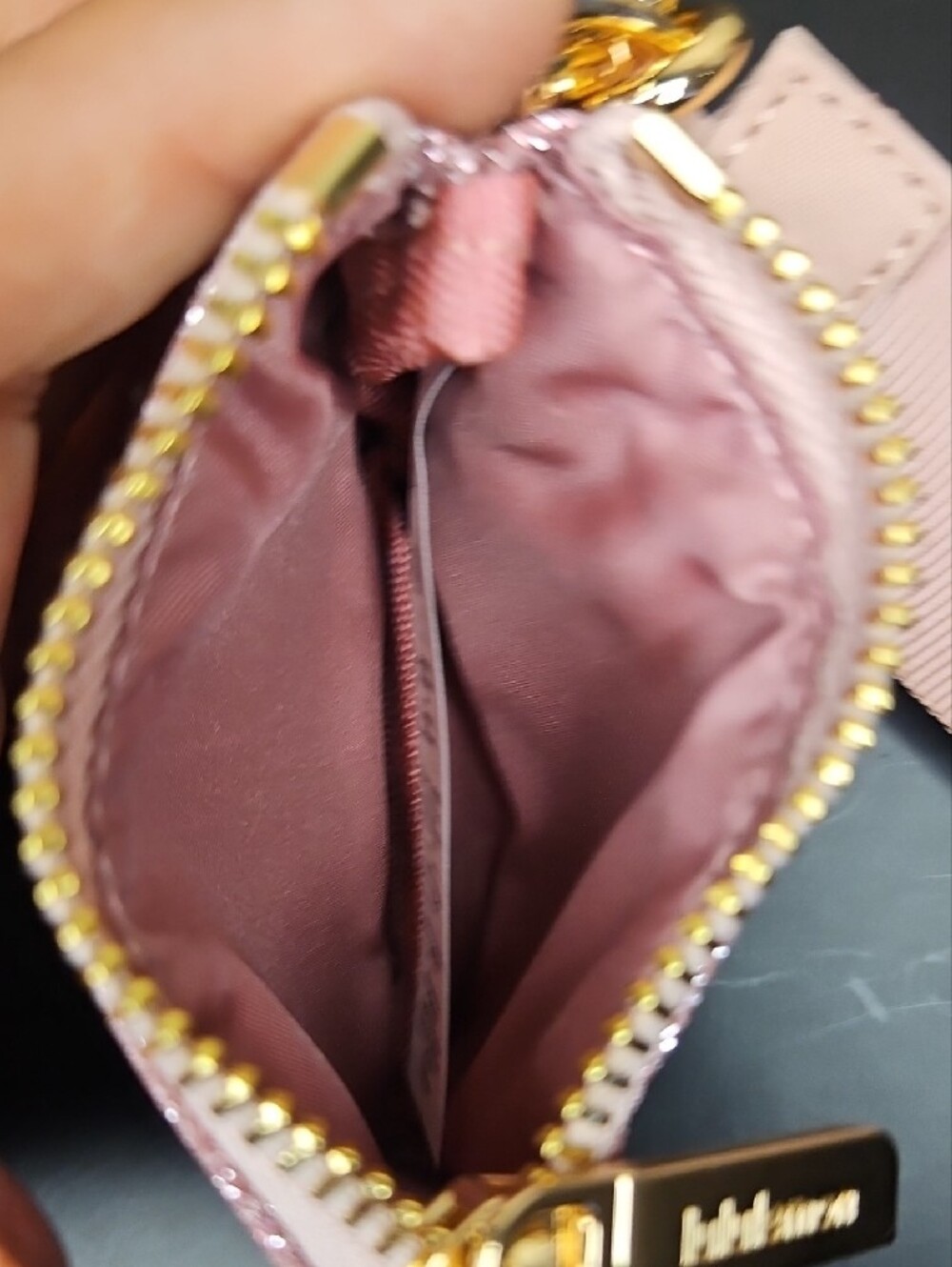 Lululemon Pink Dual-Pouch Glitter Wristlet NWOT - Picture 12 of 13